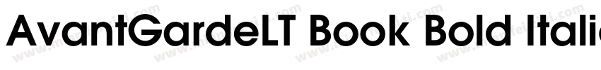 AvantGardeLT Book Bold Italic字体转换
